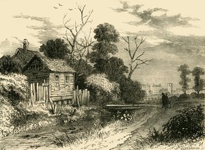 نهر الأسطول ، بالقرب من سانت بانكراس ، 1825 ، c1876. بواسطة غير معروف