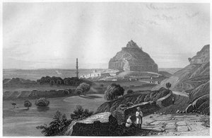حصن دولتباد في هضبة ديكان ، الهند ، c1860 بواسطة غير معروف