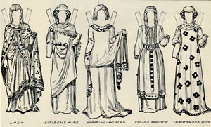 معرض الأزياء البريطانية: ما ارتداه الرجال والنساء في زمن هنري الثالث ، c1934 بواسطة غير معروف