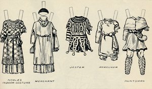 معرض الأزياء التاريخية: الفساتين التي تم ارتداؤها في أيام ريتشارد الأول ، c1934 بواسطة غير معروف