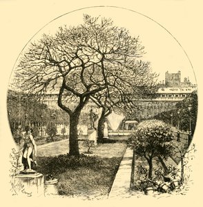 حدائق القصر الملكي ، باريس ، 1890. بواسطة غير معروف