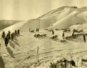 مصعد التزلج Hafelekarbahn ، إنسبروك ، تيرول ، النمسا ، c1935. بواسطة غير معروف