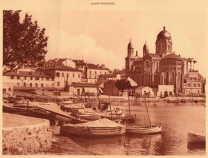 الميناء والكنيسة ، سانت رافائيل ، 1930. بواسطة غير معروف