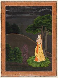 البطلة التي تنتظر بفارغ الصبر حبيبها الغائب أوتكا ناياكا ، ج. 1750-55. بواسطة غير معروف