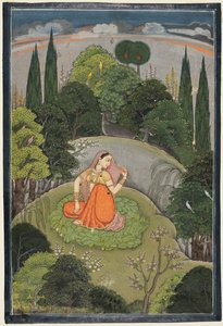 البطلة التي تنتظر بفارغ الصبر حبيبها الغائب أوتكا نايكا ، ج. 1760-1765. بواسطة غير معروف