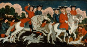 The Hunting Party نيو جيرسي ، كاليفورنيا. 1750. بواسطة غير معروف