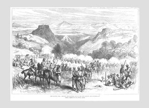 حرب الكفير - إخراج الكفار من الجبل الحديدي ووتركلوف ، 1878. بواسطة غير معروف