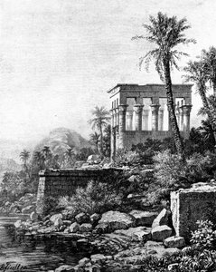 كشك ، معبد فيلة ، مصر ، 1881 بواسطة غير معروف