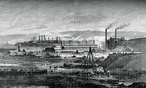 أعمال الصلب Landore Siemens ، c1880 بواسطة غير معروف