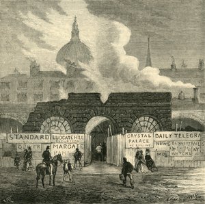 آخر بقايا سجن الأسطول ، c1872. بواسطة غير معروف