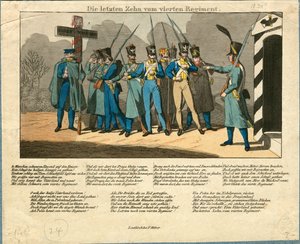 العشرة الأخيرة من الفوج الرابع ، 1831 بواسطة غير معروف