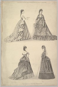 أحدث الموضات الفرنسية من The Queen ، The Ladys Newspaper and Court Chron ... ، 7 يناير 1871. بواسطة غير معروف