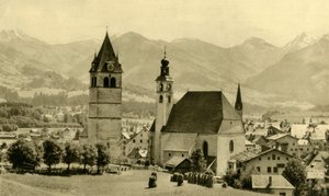 ال Liebfrauenkirche وكنيسة سانت أندرياس ، كيتزبوهيل ، تيرول ، النمسا ، c1935. بواسطة غير معروف