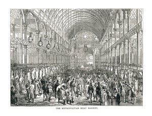 سوق اللحوم متروبوليتان ، 1878 بواسطة غير معروف