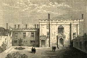 دير القديس يوحنا من القدس ، كليركينويل - الكنيسة من الجنوب ، 1872. بواسطة غير معروف