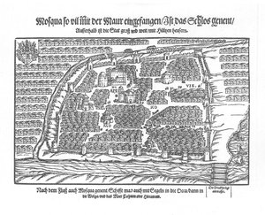 خريطة موسكو من Moscouiter History Wonderful by Sigmund von Herberstein ، 1567 بواسطة غير معروف