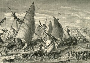 المعركة البحرية في ميناء سيراكيوز ، 1890. بواسطة غير معروف