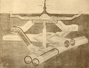 محطة مترو أنفاق بيكاديللي الجديدة ، 1930. بواسطة غير معروف