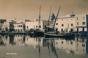 ميناء بنزرت القديم بتونس 1936 بواسطة غير معروف