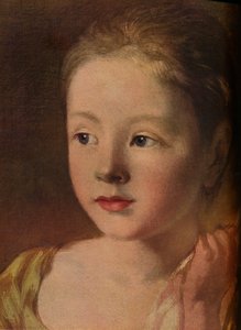 بنات الرسامين يلاحقون الفراشة ، التفاصيل ، c1756 ، 1937 بواسطة غير معروف