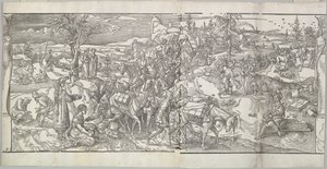 مرور قافلة من إفريز Ces Moeurs et fachons de faire de Turcz Customs ...، 1553. بواسطة غير معروف