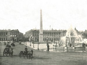 ساحة الكونكورد ، باريس ، فرنسا ، 1895. بواسطة غير معروف