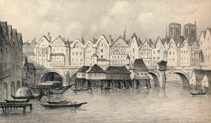 بونت نوتردام عام 1560 ، 1915. بواسطة غير معروف