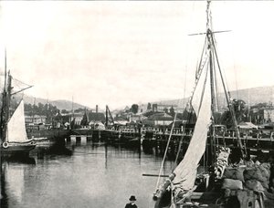 ميناء هوبارت ، تسمانيا ، أستراليا ، 1895. بواسطة غير معروف