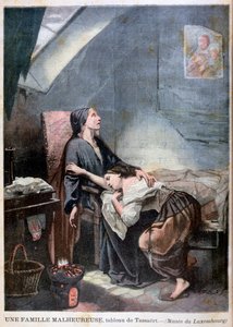 الأسرة المنكوبة بالفقر ، أو الانتحار ، 1849 ، 1897 بواسطة غير معروف