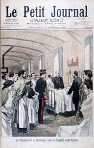 رئيس الجمهورية فيليكس فوري ، في زيارة لمستشفى سانت أنطوان ، باريس ، 1895 بواسطة غير معروف