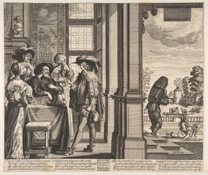 الابن الضال يغادر المنزل ، كاليفورنيا. 1636. بواسطة غير معروف