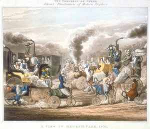 تقدم البخار. منظر في ريجنتس بارك ، 1831 ، 1828 بواسطة غير معروف