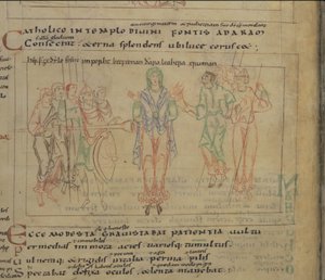 The Psychomachia by Prudentius ، القرن الحادي عشر بواسطة غير معروف