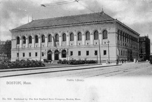 المكتبة العامة ، بوسطن ، ماساتشوستس ، 1905 بواسطة غير معروف