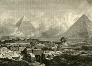 الأهرامات وأبو الهول ، 1890. بواسطة غير معروف