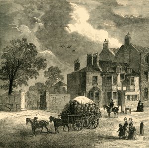 The Red Cow Inn ، هامرسميث ، c1878. بواسطة غير معروف
