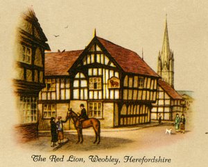 الأسد الأحمر ، Weobley ، Herefordshire ، 1936. بواسطة غير معروف