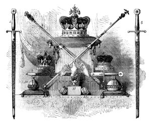 The Regalia of England، c1820 c1895 بواسطة غير معروف
