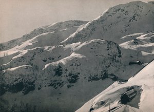 نفق Reinunga على سكة حديد بيرغن ، 1914. بواسطة غير معروف