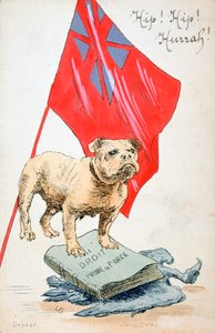 اليمين يسبق القوة ، البطاقة البريدية الفرنسية للحرب العالمية الأولى ، 1914-1918 بواسطة غير معروف