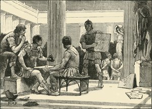 الرومان في كورنثوس ، 1890. بواسطة غير معروف