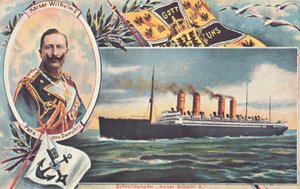 The SS Kaiser Wilhelm II، c1910. بواسطة غير معروف