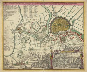 حصار Danzig ، 1734 ، 1730s بواسطة غير معروف
