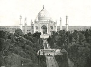 تاج محل ، أغرا ، الهند ، 1895. بواسطة غير معروف