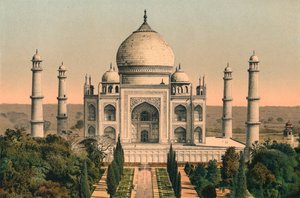 تاج محل في أغرا ، c1895 ، 1904 بواسطة غير معروف