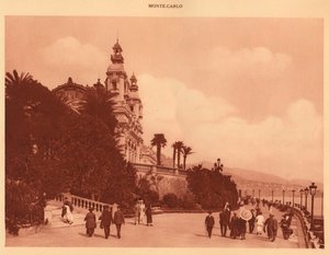 المدرجات والكازينو ، مونت كارلو ، 1930. بواسطة غير معروف