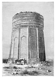 برج ميماندان ، بلاد فارس إيران ، 1895 بواسطة غير معروف