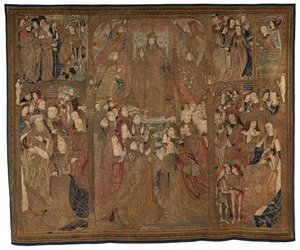 انتصار المسيح على نسيج مازارين ، ج. 1500. بواسطة غير معروف