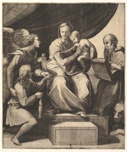 عذراء السمك ، كاليفورنيا. 1515-27. بواسطة غير معروف
