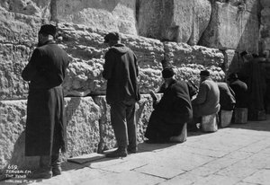 حائط المبكى ، القدس ، c1920s-c1930s بواسطة غير معروف